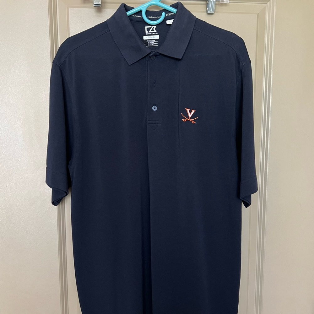 Mens Cutter and Buck University of Virginia Polo Size Medium